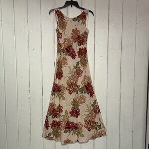 Paper Heart Women's Size Small Pink Mauve Floral Print Sleeveless Midi Dress NWT